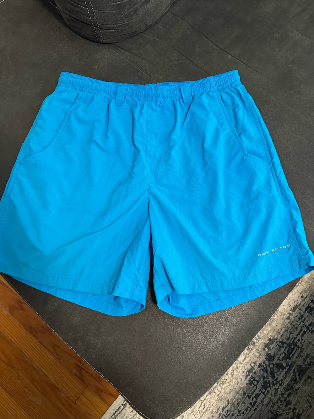 Men’s Columbia PFG Bright Blue Omni-Shade Swim Shorts